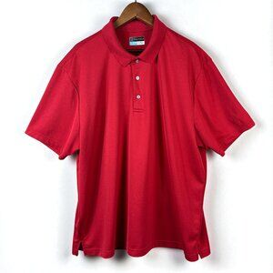 PGA TOUR Airflux Golf Polo Shirt Red Men’s XXL Performance Athletic Polo
